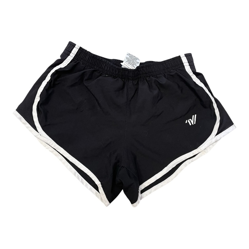 Varsity Black and White Cheer Shorts
